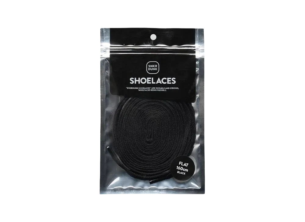 SNKRDUNK FLAT SHOELACES "BLACK"