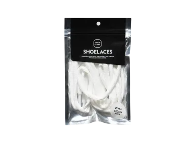 SNKRDUNK OVAL SHOELACES "WHITE"