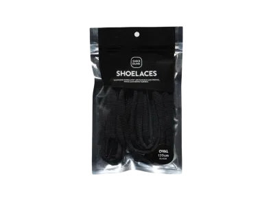 SNKRDUNK OVAL SHOELACES "BLACK"