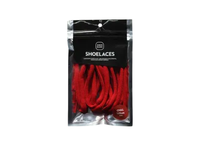 SNKRDUNK OVAL SHOELACES "RED"