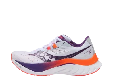 サッカニー ウィメンズ エンドルフィン スピード4 "ホワイト/バイオレット"