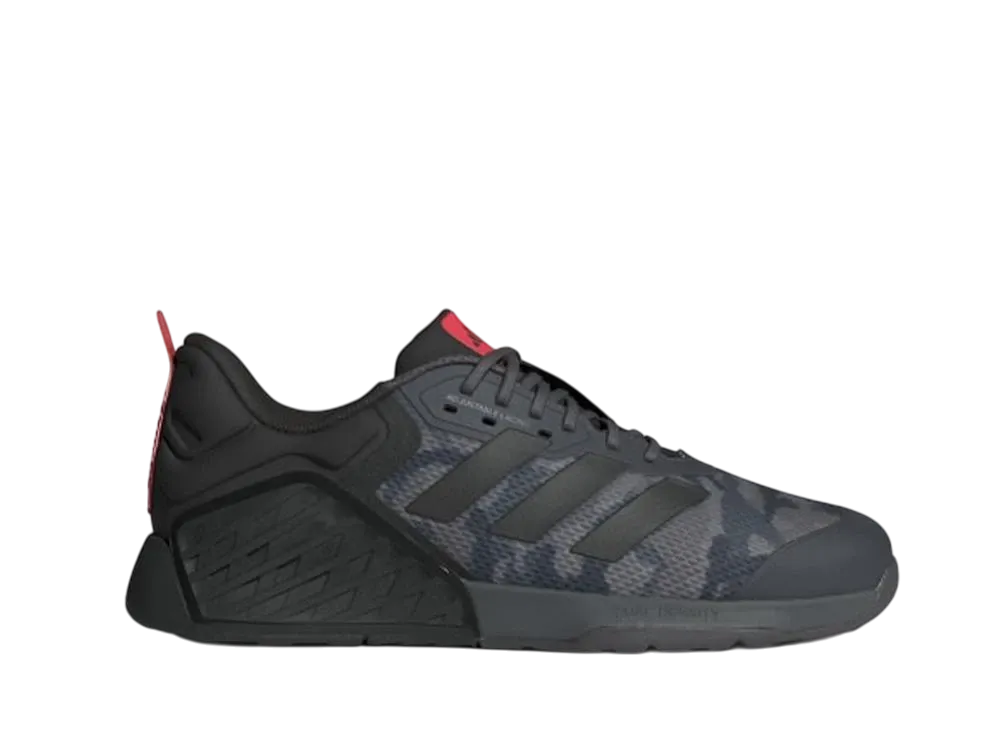 アディダス ドロップセット3 GFX "グレーファイブ/コアブラック/ブライトレッド"