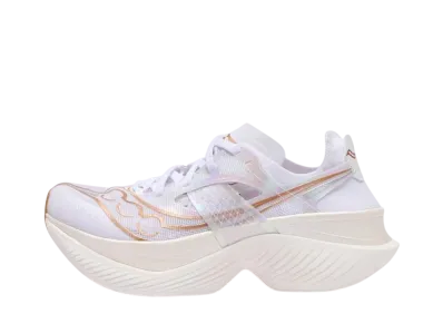 サッカニー ウィメンズ エンドルフィン エリート "ホワイト/ゴールド"