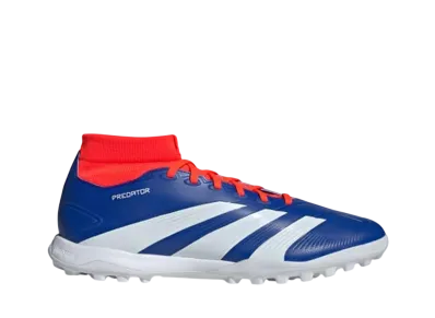 adidas Predator League Mid-Cut TF "Lucid Blue/Cloud White/Solar Red"