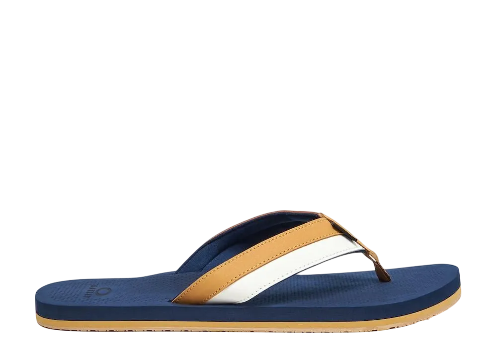 オークリー バーク フリップフロップ "チームネイビー/ライトカリー"
