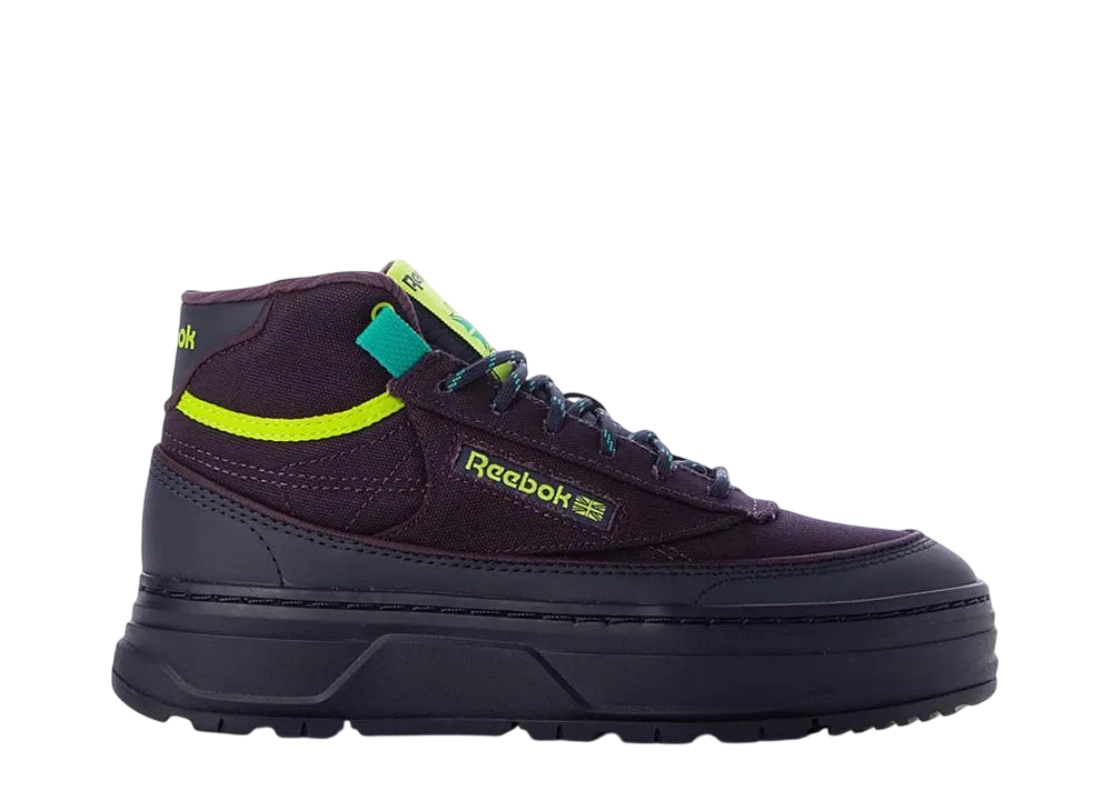 リーボック ウィメンズ クラブC ゲオ ミッド "ダークパープル"