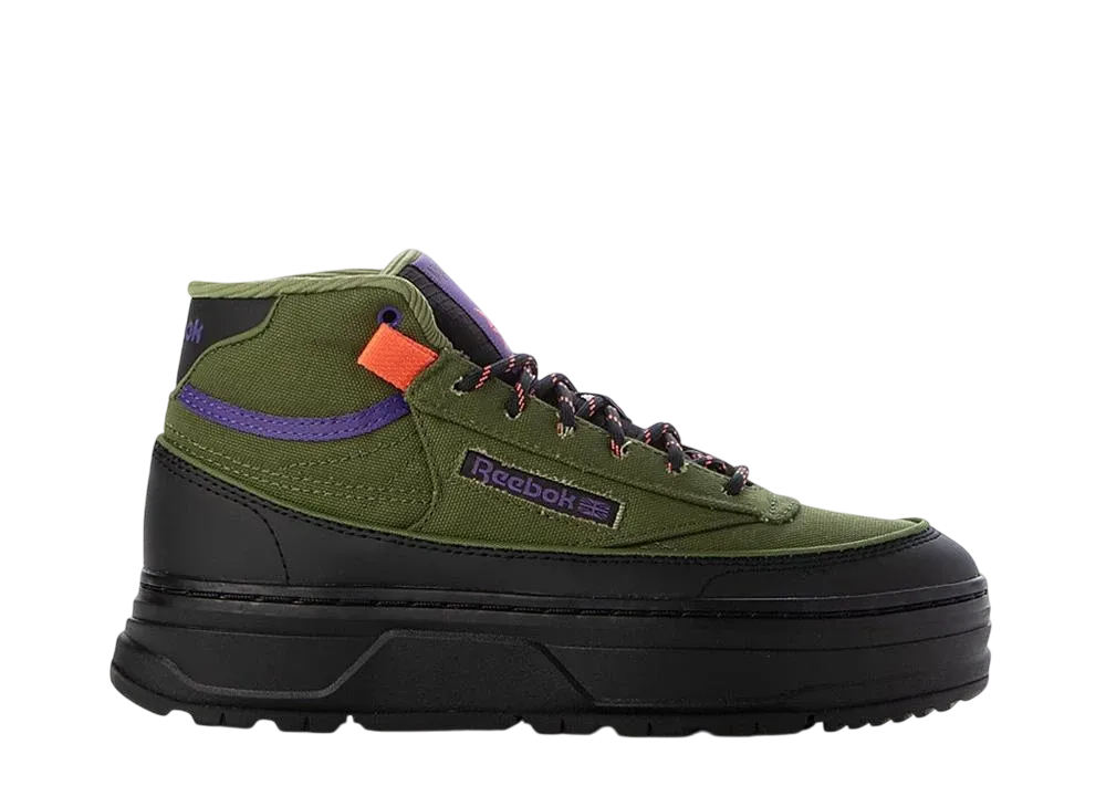 リーボック ウィメンズ クラブC ゲオ ミッド "カーキ"