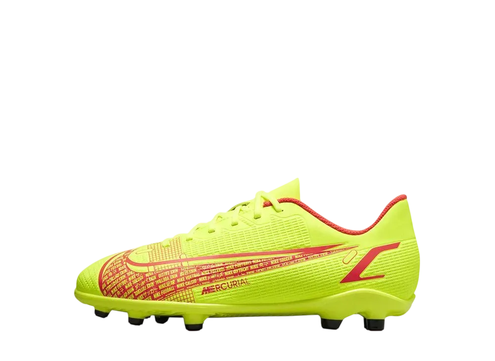 ナイキ GS マーキュリアル ヴェイパー14 クラブ FG/MG "ボルト/ブライトクリムゾン"