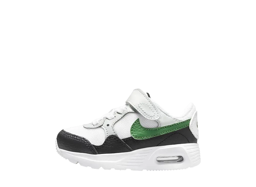 ナイキ TD エアマックス SC "ホワイト/ブラック/ピュアプラチナム/ゴージグリーン" (キッズ)