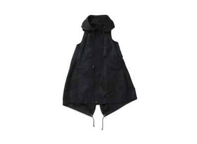 sacai Nylon Twill Hoodie Vest "Black"