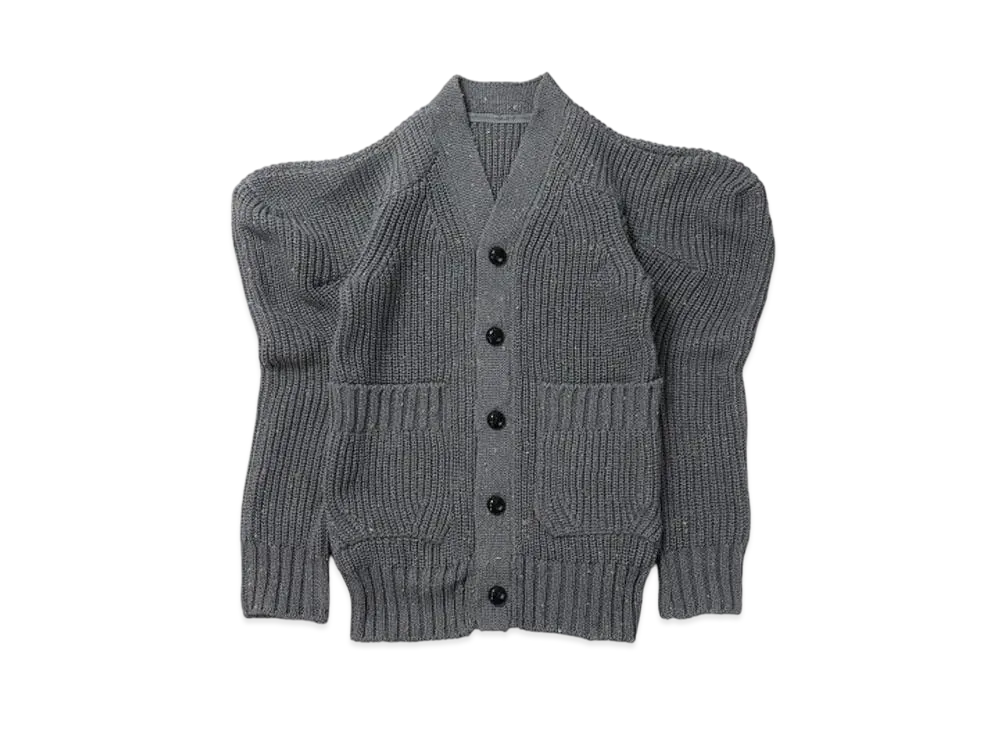 sacai Nep Yarn Knit Cardigan "Gray"