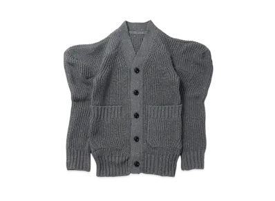 sacai Nep Yarn Knit Cardigan "Gray"