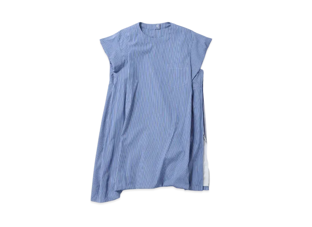 sacai Cotton Poplin Pullover "Blue Stripe"