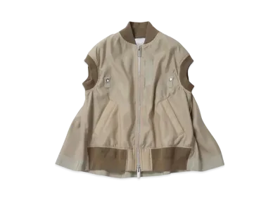 sacai Nylon Twill Vest "Beige"