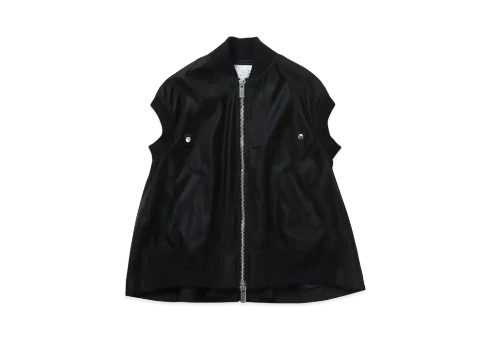 sacai Nylon Twill Vest "Black"