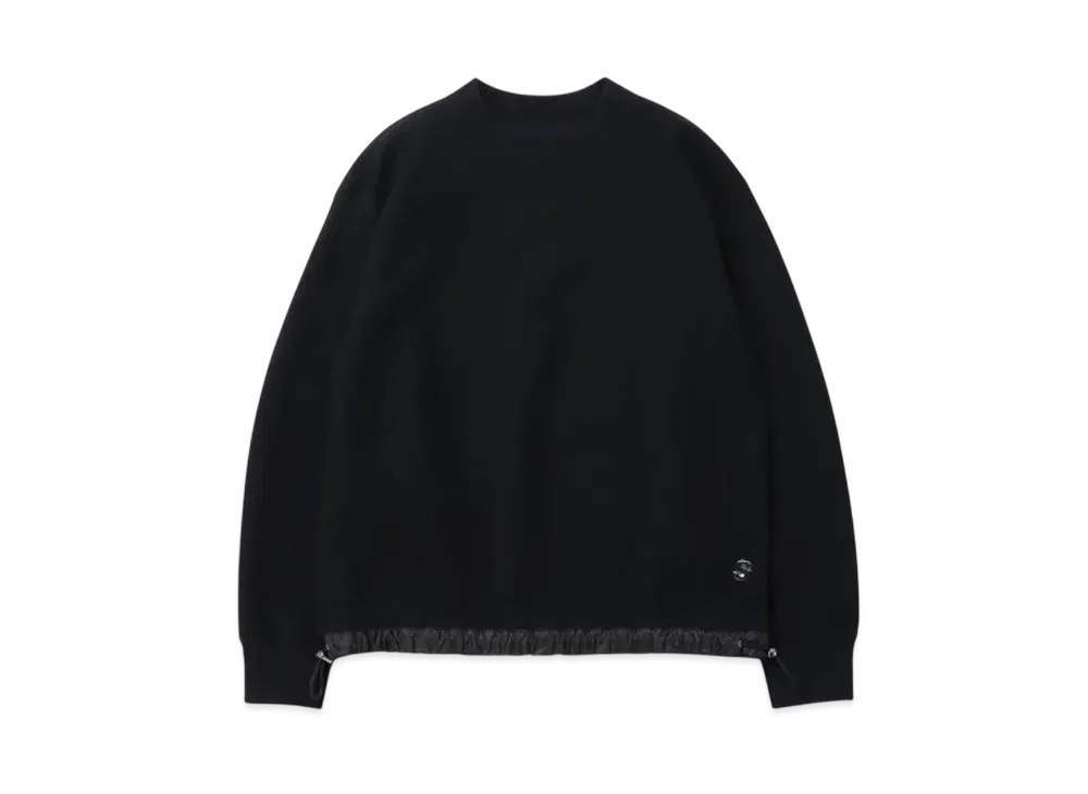サカイ スポンジ スウェット プルオーバー "ブラック"