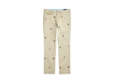 Polo Ralph Lauren Stretch Slim Fit Embroidery Chino Pants "Multi"