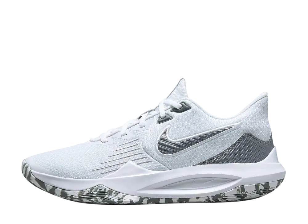 ナイキ プレシジョン5 "ホワイト/ウルフグレー/クールグレー/メタリッククールグレー"