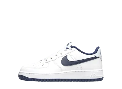 Nike GS Air Force 1 "White/Football Grey/Midnight Navy"