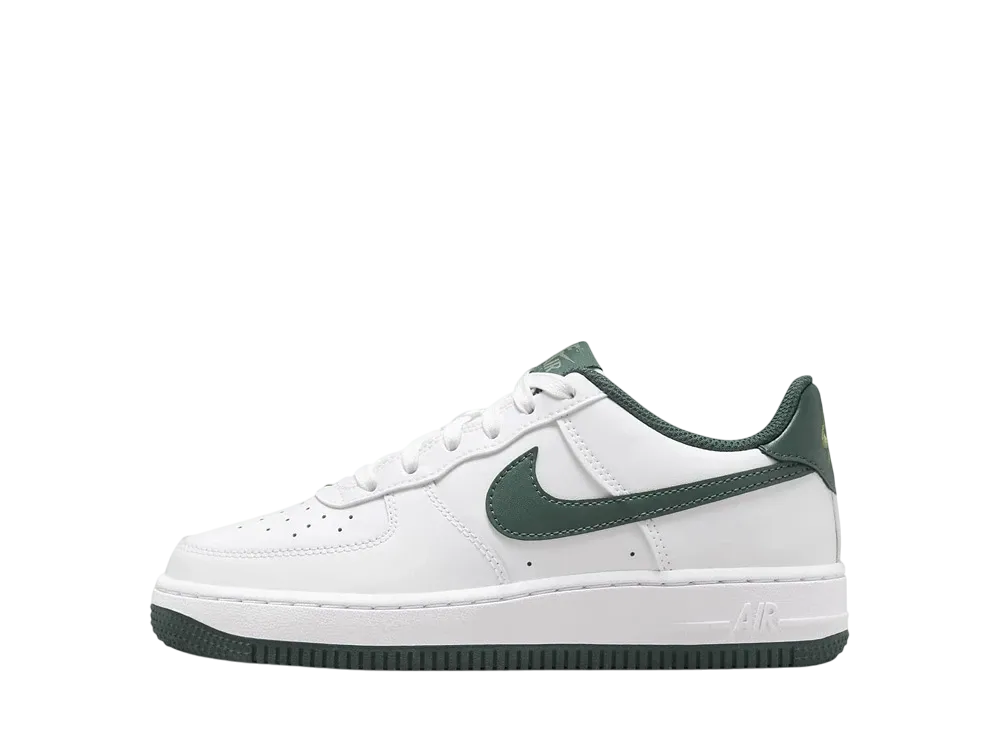 ナイキ GS エアフォース1 "ホワイト/オイルグリーン/ヴィンテージグリーン"