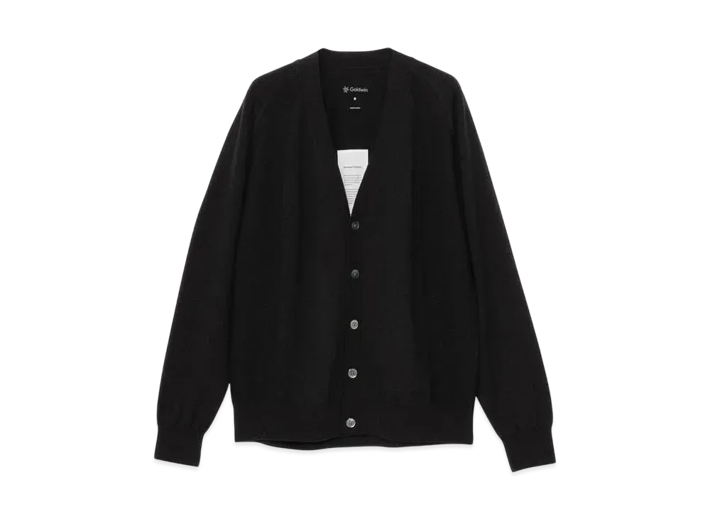 Goldwin Wool x Brewed Protein Whole Garment Cardigan (Unisex) "Black"