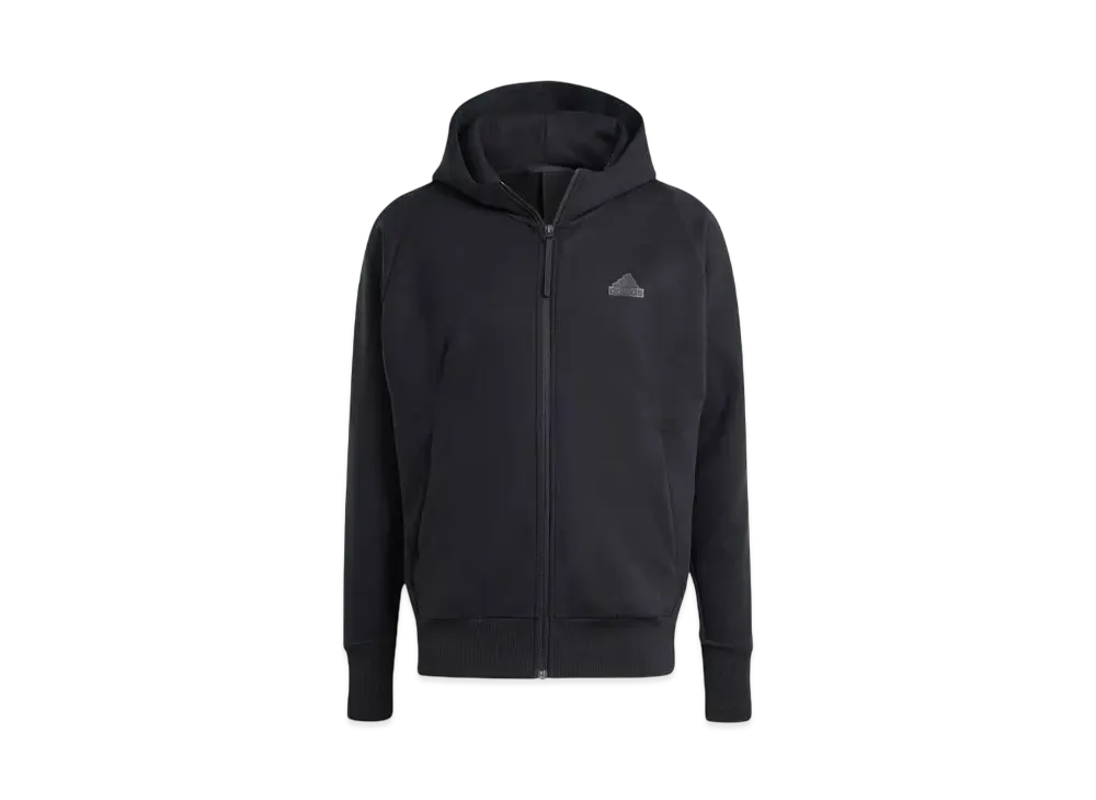 adidas Z.N.E. Winterized Full-Zip Hooded Track Jacket "Black"