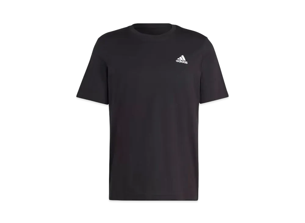 adidas Essentials Single Jersey Small Embroidered Logo Short Sleeve T-Shirt "Black"