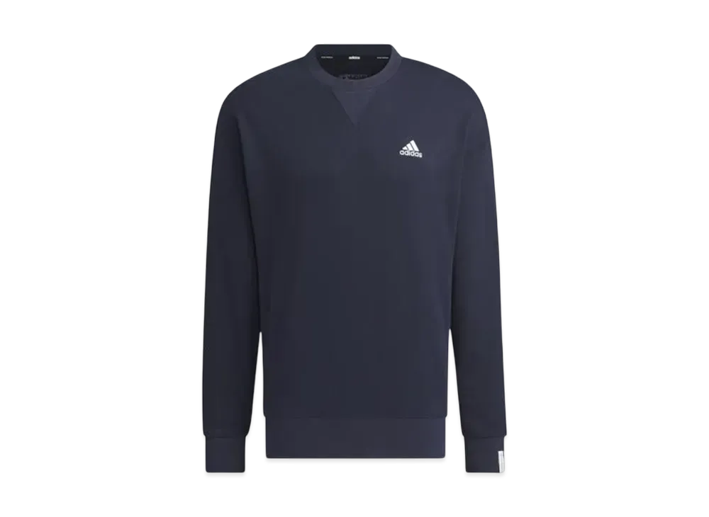 adidas Essentials Plus Loose Fit Small Logo French Terry Sweatshirt "Legend Ink"