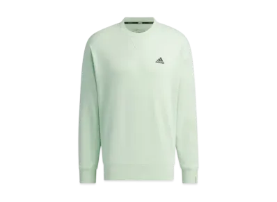 adidas Essentials Plus Loose Fit Small Logo French Terry Sweatshirt "Linen Green"