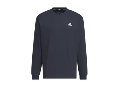 adidas Essentials Plus Loose Fit Small Logo Long Sleeve T-Shirt "Legend Ink"