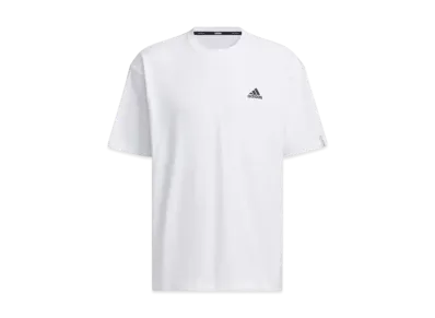 adidas Essentials Plus Loose Fit Small Logo Short Sleeve T-Shirt "White"