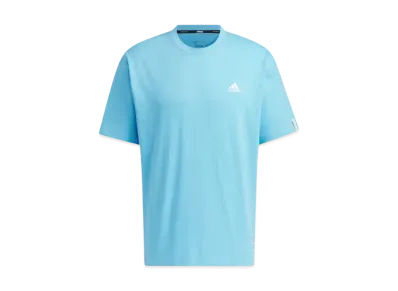 adidas Essentials Plus Loose Fit Small Logo Short Sleeve T-Shirt "Semi Blue Burst"