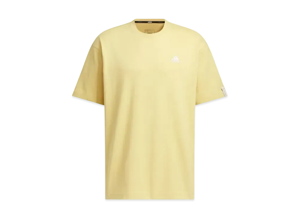 adidas Essentials Plus Loose Fit Small Logo Short Sleeve T-Shirt "Oat"
