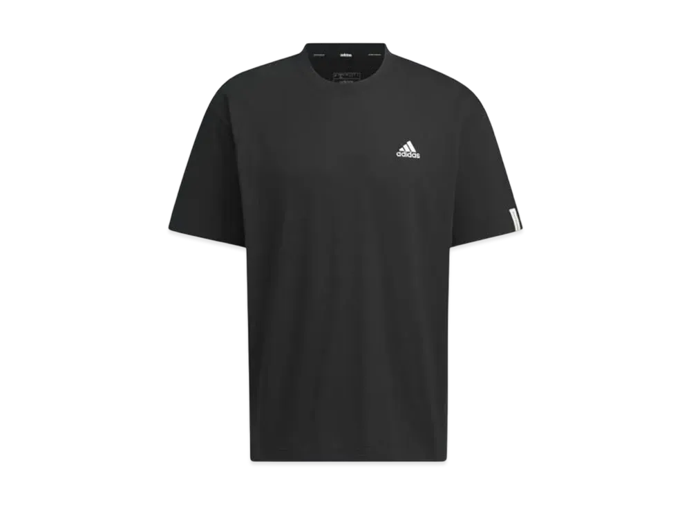 adidas Essentials Plus Loose Fit Small Logo Short Sleeve T-Shirt "Black"