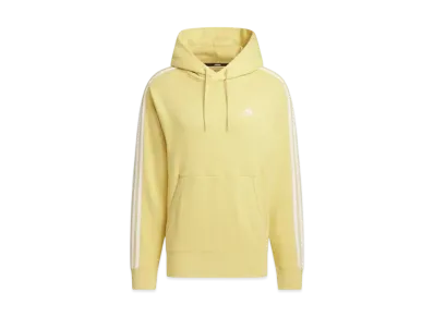 adidas Essentials Plus Loose Fit Three Stripes French Terry Pullover Parka "Oat"