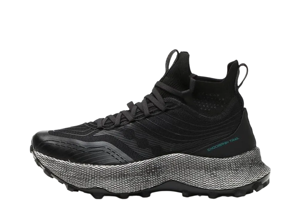 サッカニー ウィメンズ エンドルフィン トレイル ミッド "Black/Gravel"