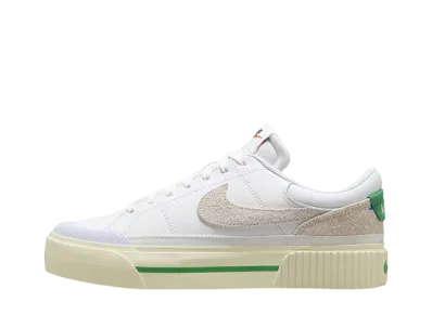Nike Women's Court Legacy Lift "White/Coconut Milk/Stadium Green/Summit White"