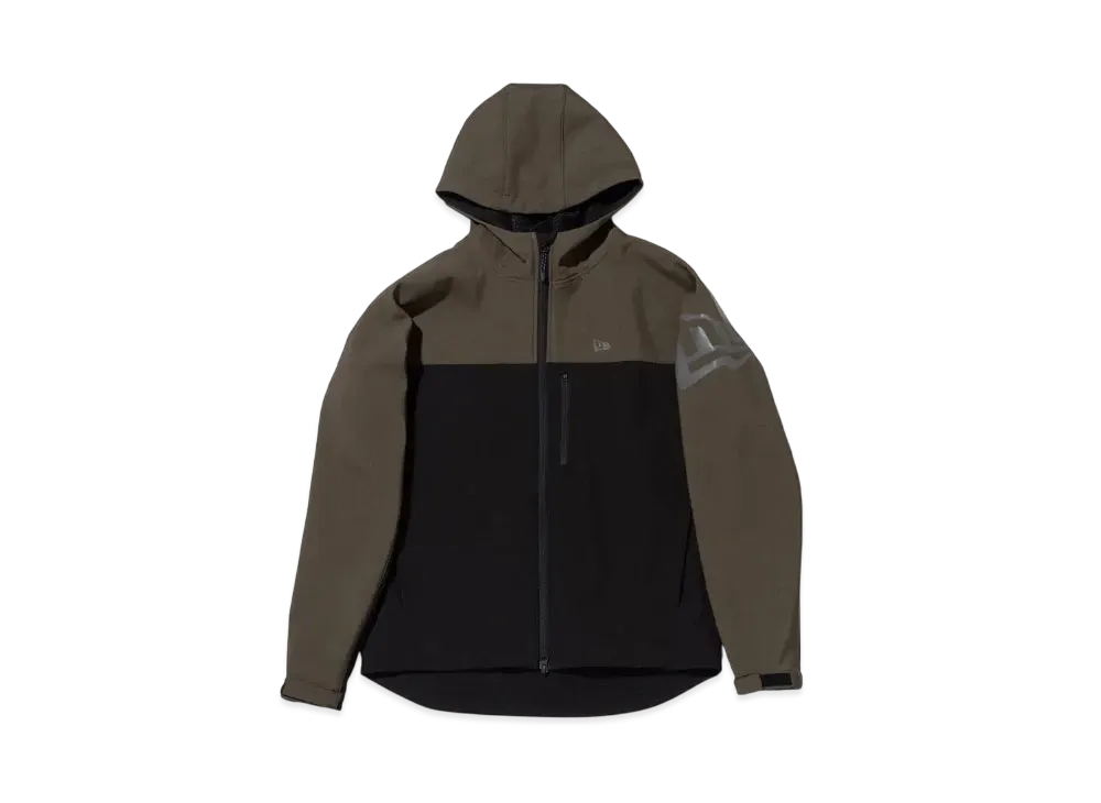 NEW ERA Performance Apparel Shell Jacket Flag Logo "Olive"