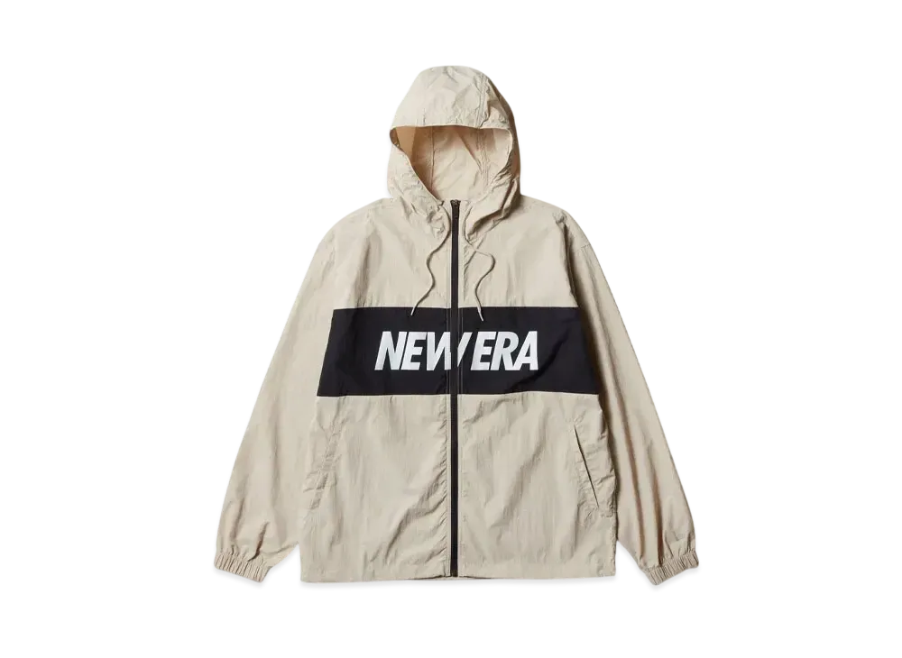 NEW ERA Performance Apparel Nylon Track Jacket "Stone"