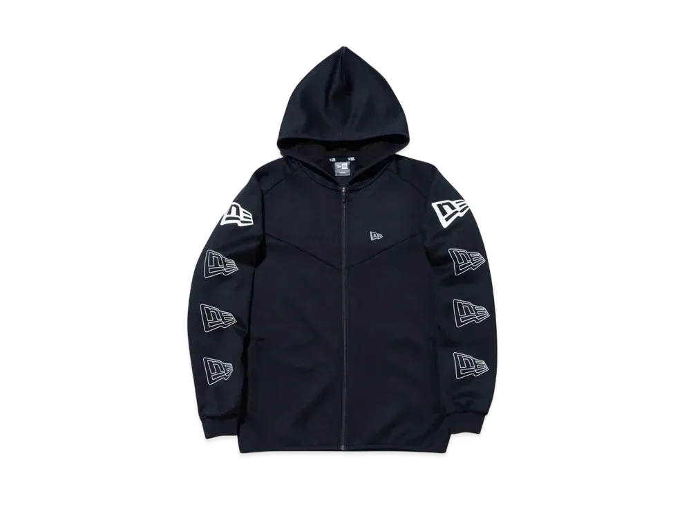 NEW ERA Performance Apparel Warm Up Jacket Flag Logo "Black"