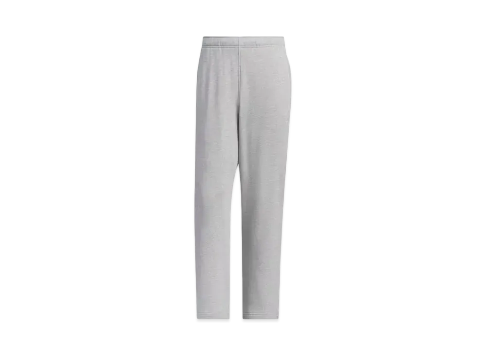 adidas Essentials Plus Regular Fit Small Logo French Terry Open Hem Pants "Medium Grey Heather"