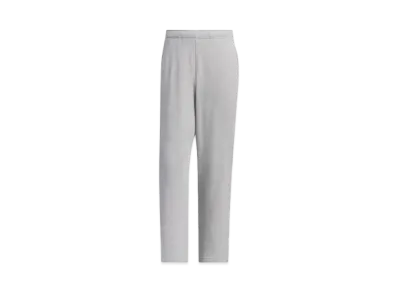 adidas Essentials Plus Regular Fit Small Logo French Terry Open Hem Pants "Medium Grey Heather"
