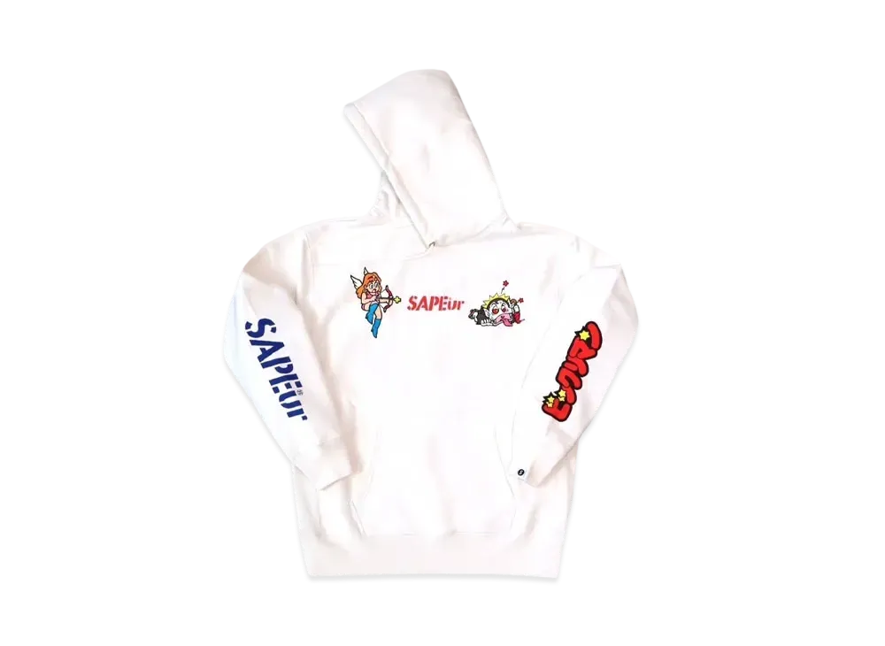 SAPEur x Bikkuriman Kids Hoodie Head Rococo "White"