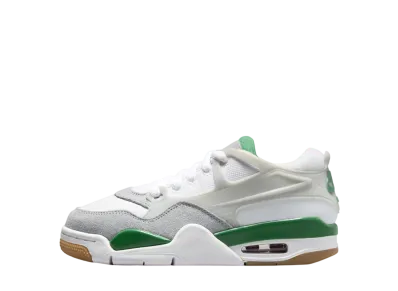 Nike GS Air Jordan 4 RM "White/Neutral Grey/Wolf Grey/Pine Green"