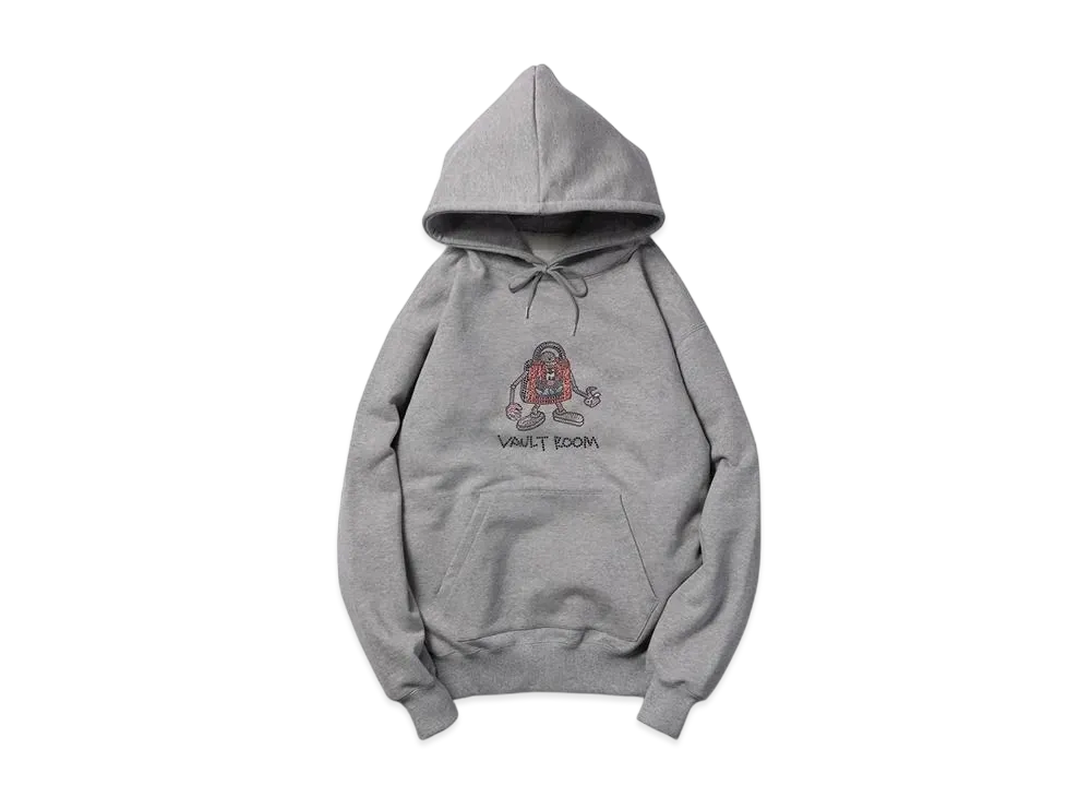 VAULTROOM Devil Rhinestone Hoodie "Grey"