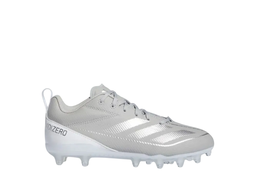 adidas GS Adizero Electric 2 Football Cleats "Grey Two/Silver Metallic/Cloud White"