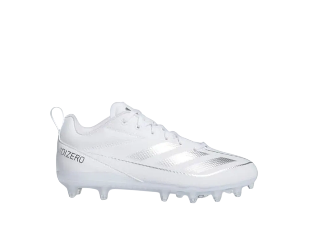 adidas GS Adizero Electric 2 Football Cleats "Cloud White/Silver Metallic"