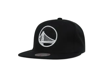 Mitchell&Ness NBA EVERGREEN BLACK WHITE SNAPBACK WARRIORS "BLACK"