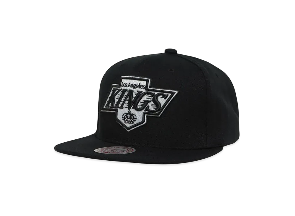 Mitchell&Ness NHL EVERGREEN BLACK WHITE SNAPBACK VINTAGE KINGS "BLACK"