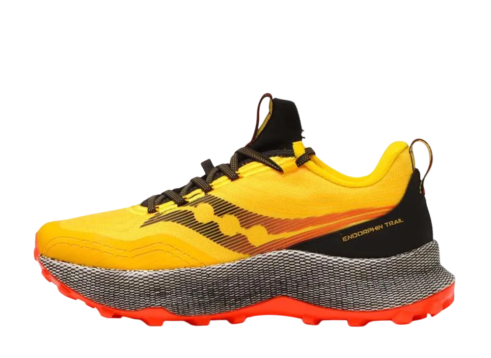 サッカニー エンドルフィン トレイル "ビジゴールド/ビジレッド"